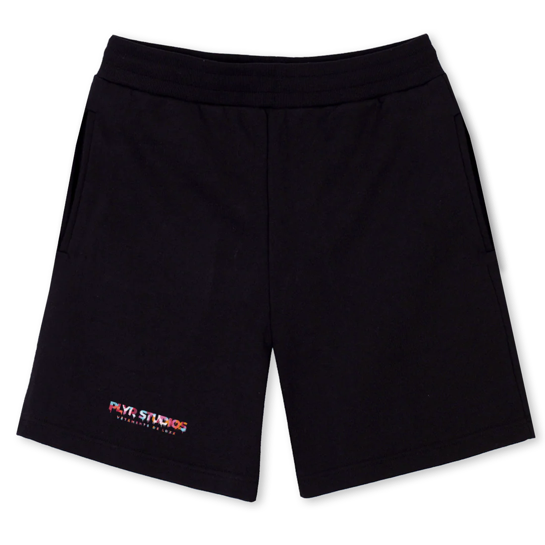VDL SHORTSCOLORBLACK Black Relaxed Sweatshorts.