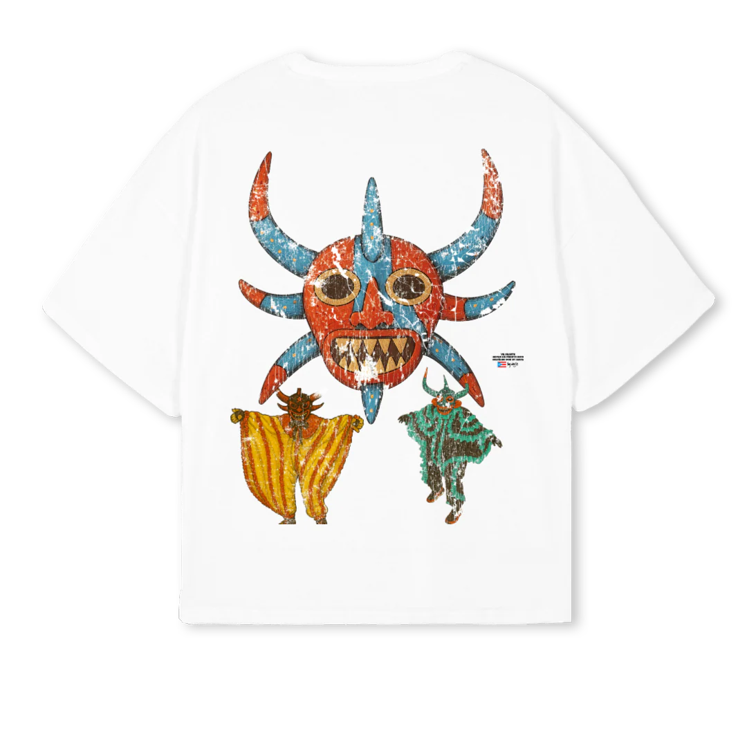VEJIGANTE White Oversized Boxy Tee. - Image 2