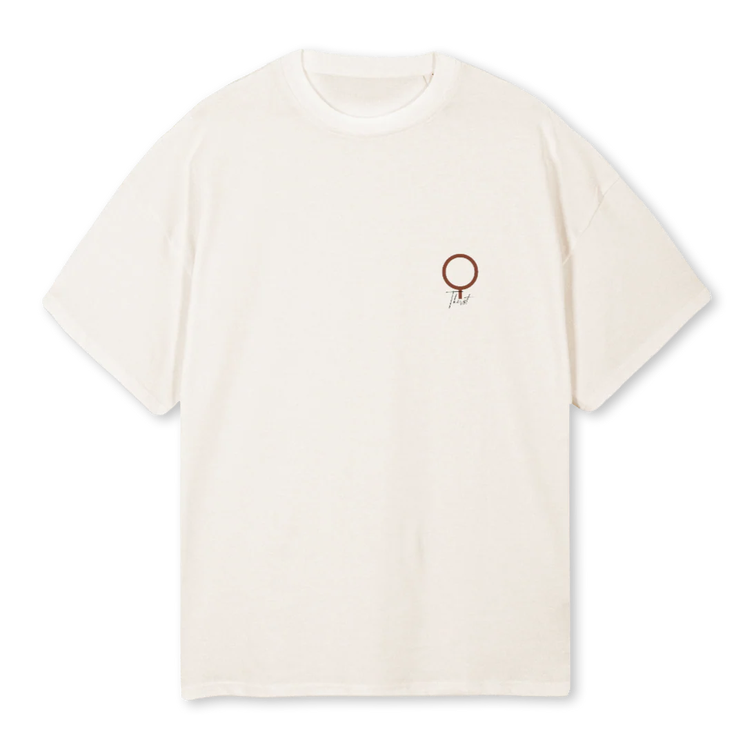VERMEERTWO Vintage White Oversized Tee.