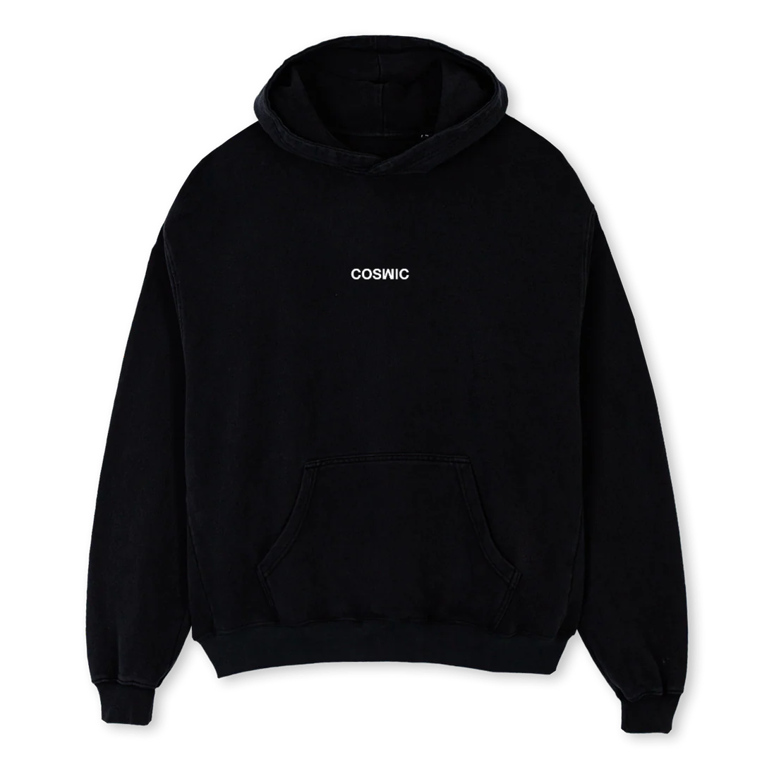 VERSIONFORFILIP Black Oversized Hoodie.