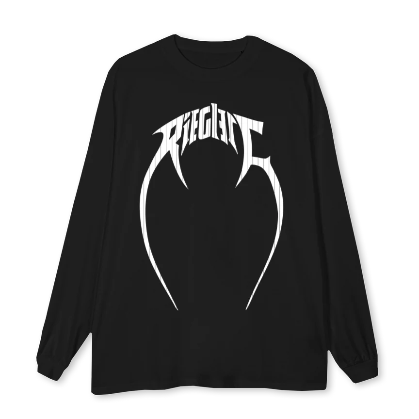 VERSIONTHREERVRLS Black Oversized LS Tee.