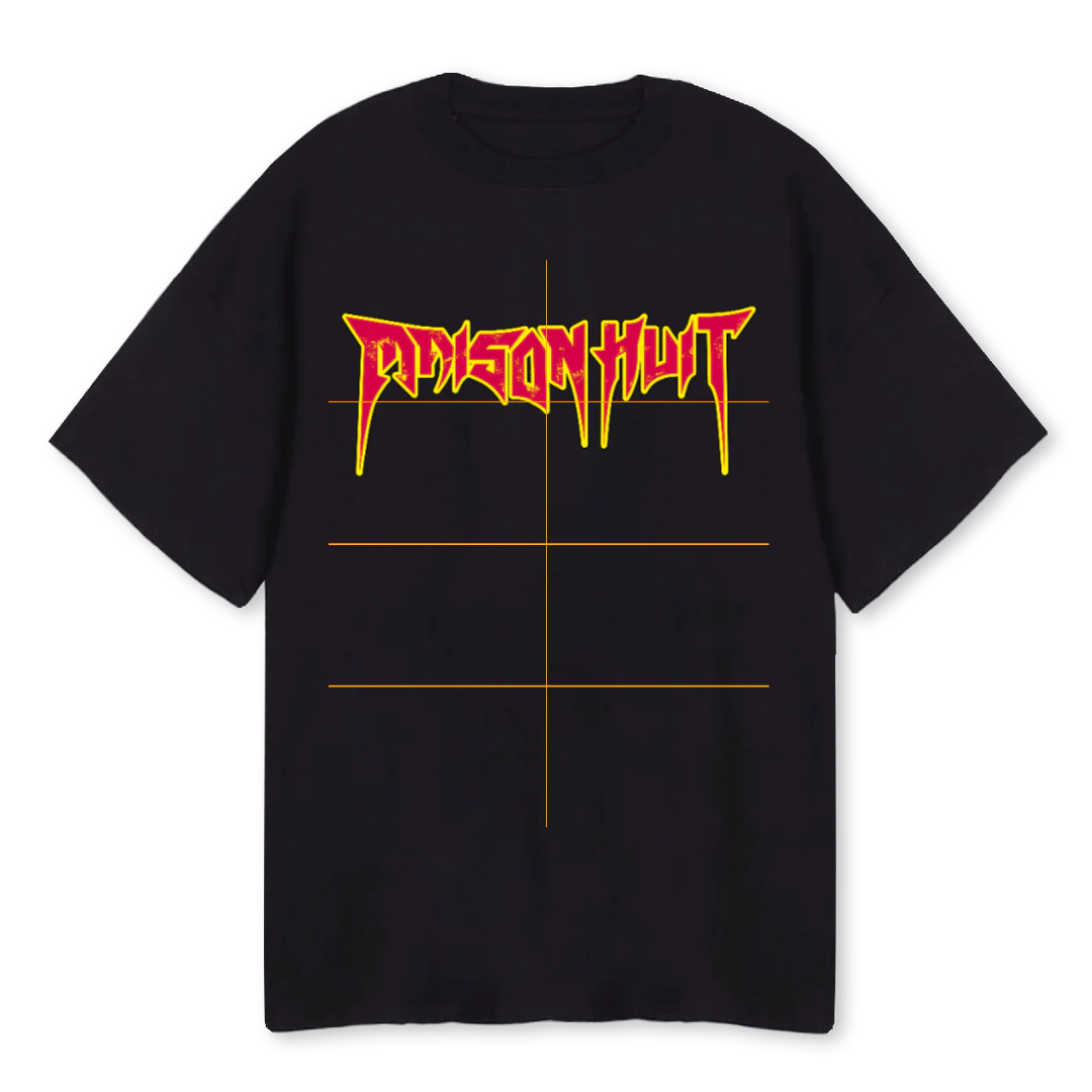 VERTIGOTHREE Black Oversized Tee.