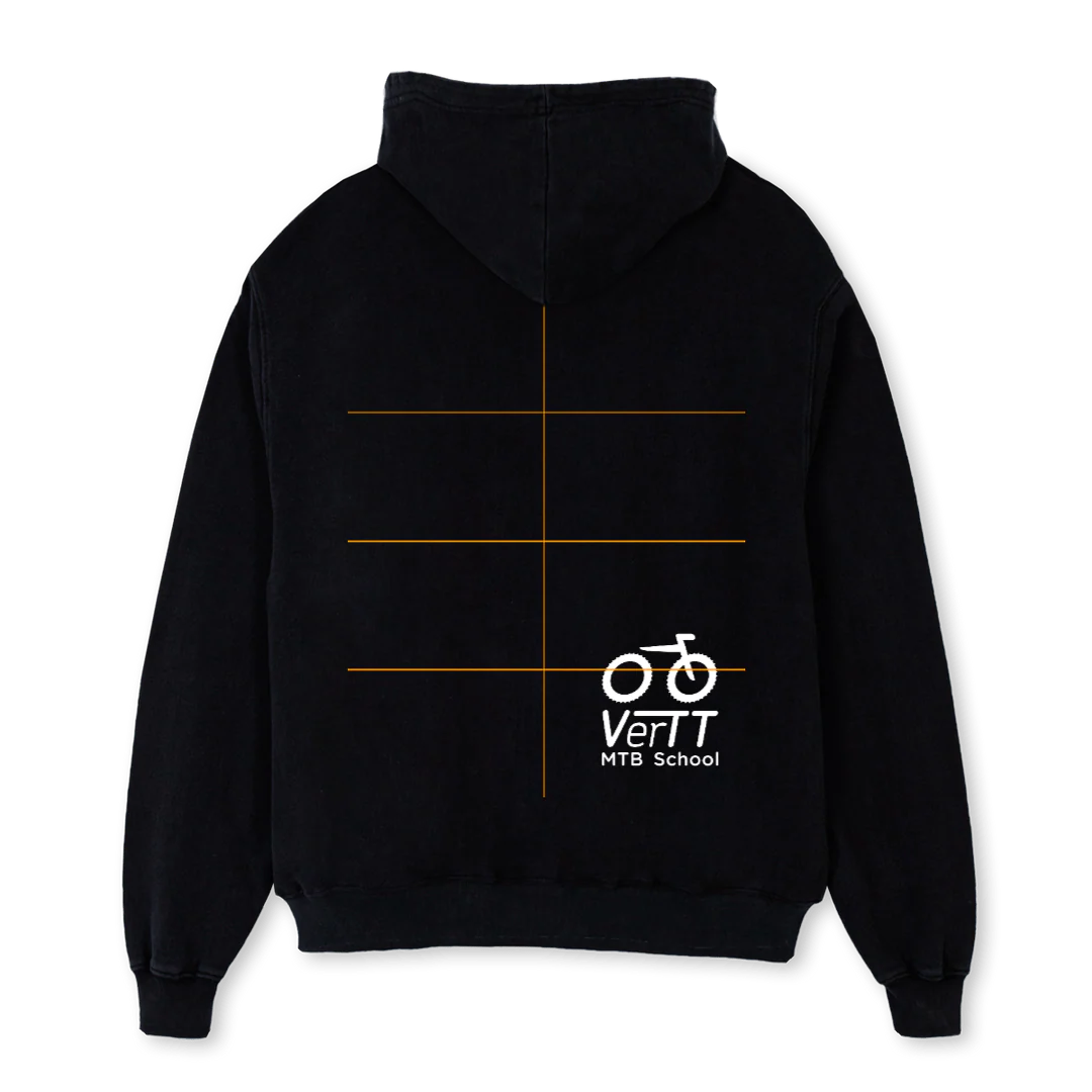 VERTT Black Oversized Hoodie. - Image 2