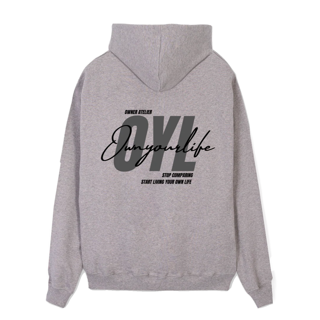VEST Grey Marl Regular Zipped Hoodie. - Image 2