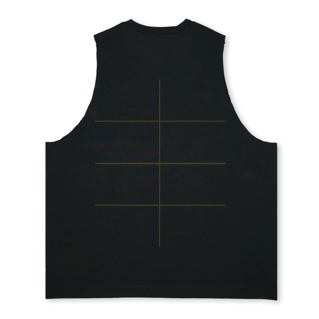 VESTHAMPA Deep Black Oversized Vest. - Image 2