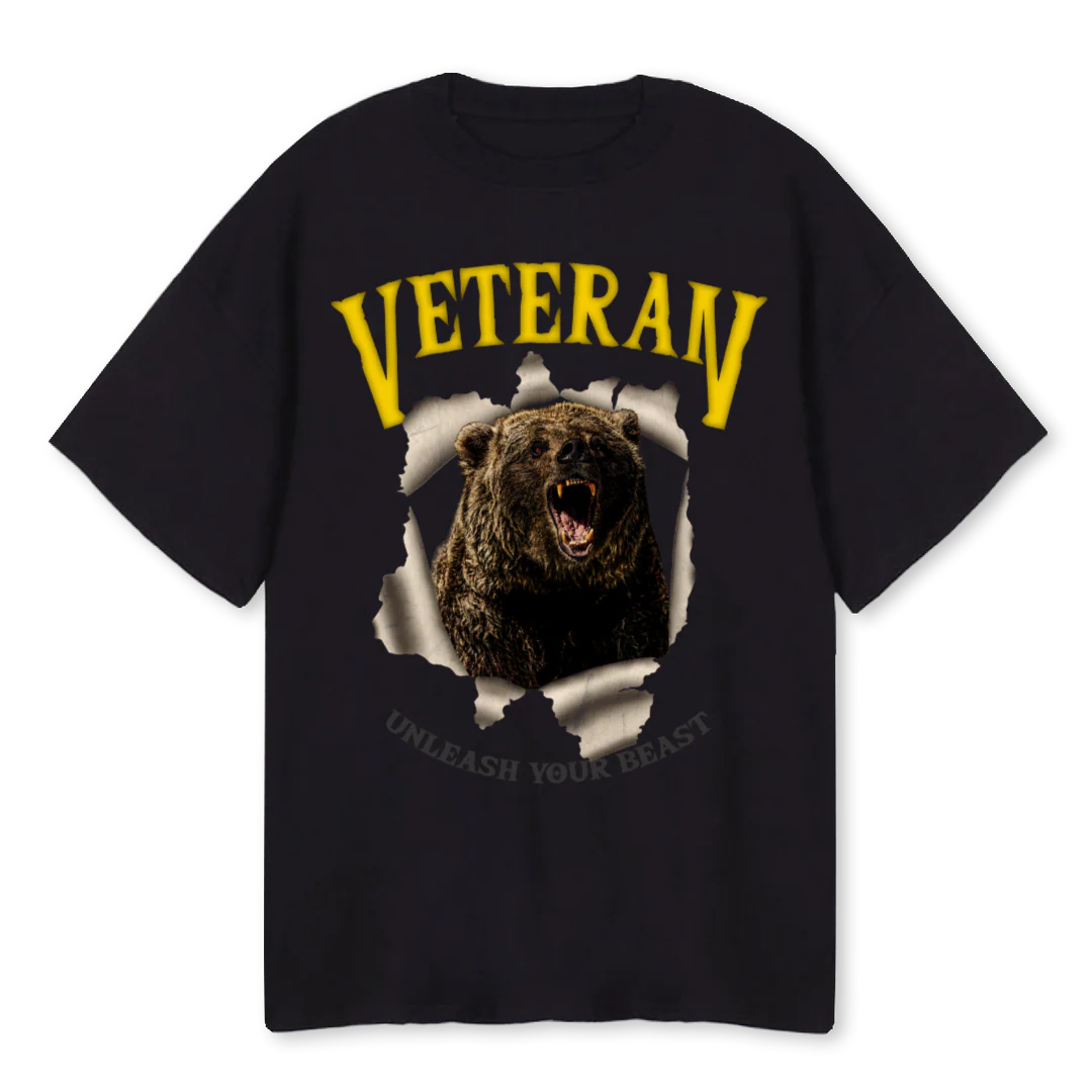 VET Black Oversized Tee.