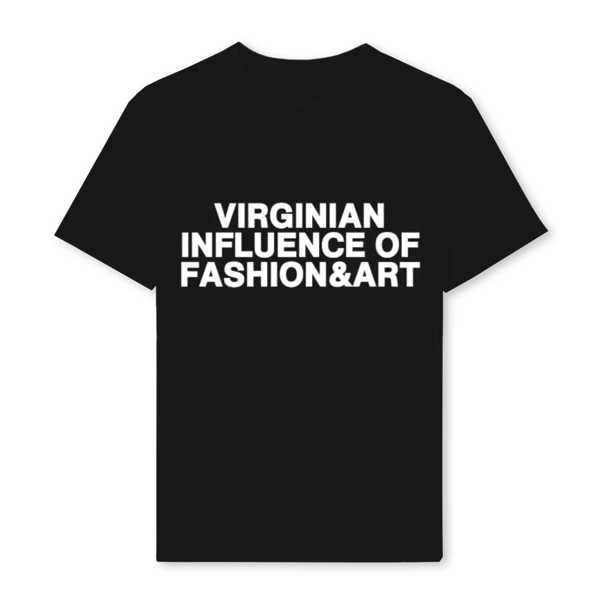 VIA Black Regular Tee.