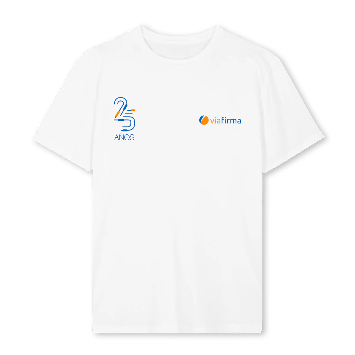 VIAFIRMA White Regular Tee.