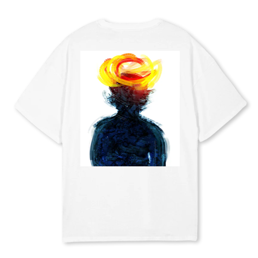 VIBES White Oversized Tee. - Image 2