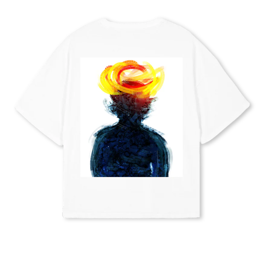 VIBRANCE White Oversized Boxy Tee. - Image 2