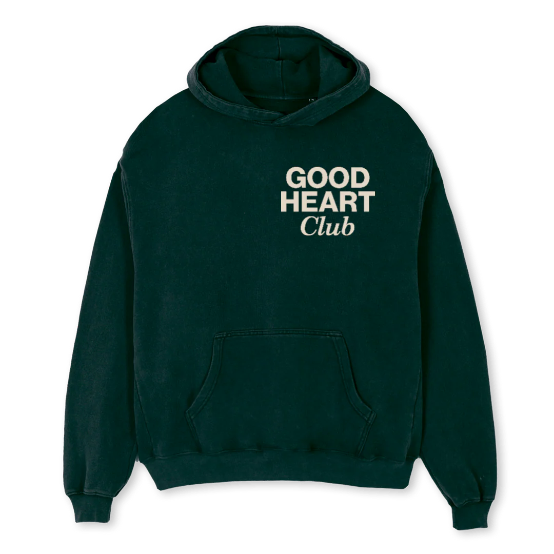 VINTAGE BARCODE Wild Green Oversized Hoodie.
