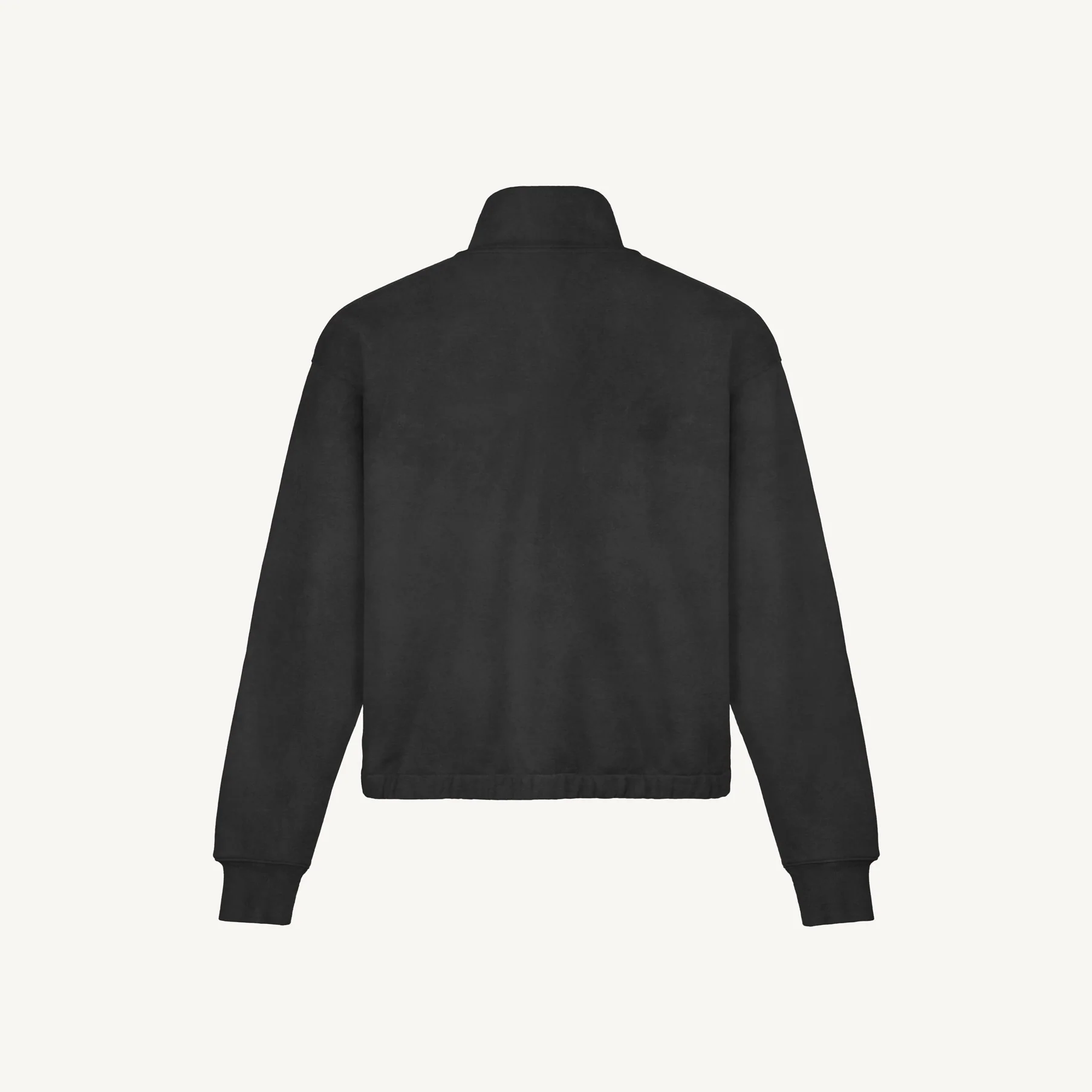 Vintage Black Oversized Boxy 1/4-Zip Sweater. - Image 10