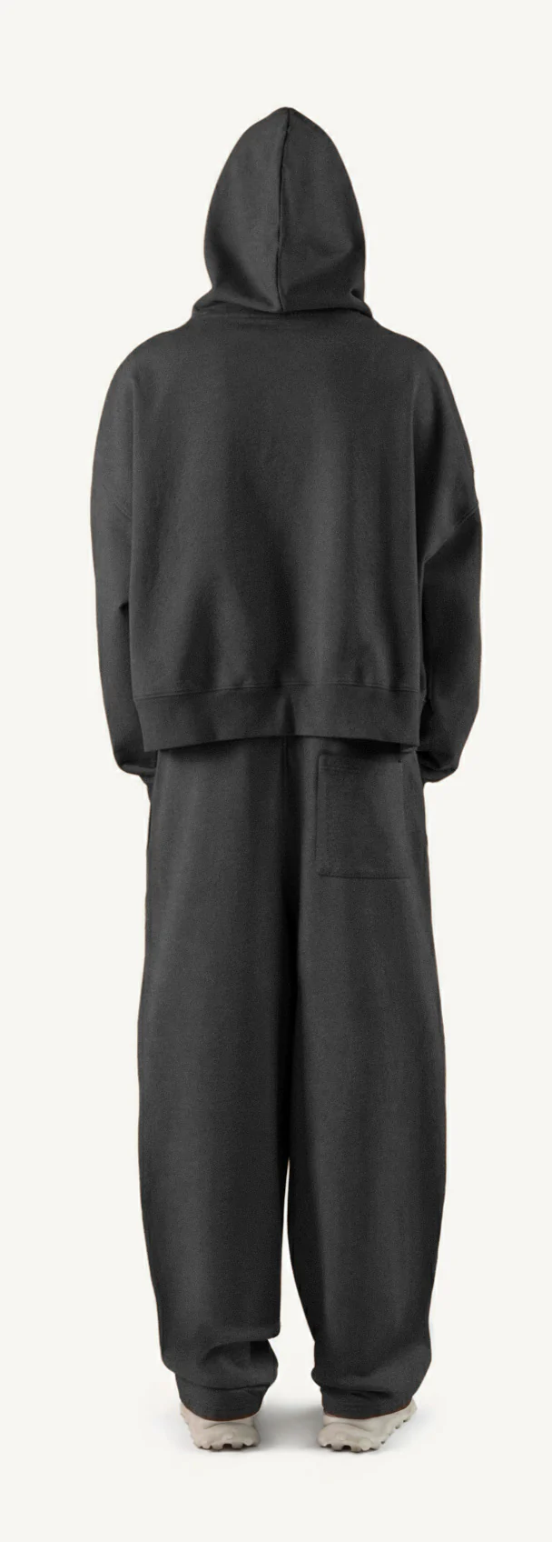 Vintage Black Oversized Boxy Hoodie. - Image 6