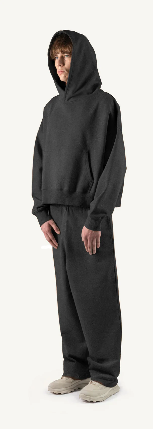 Vintage Black Oversized Boxy Hoodie. - Image 9