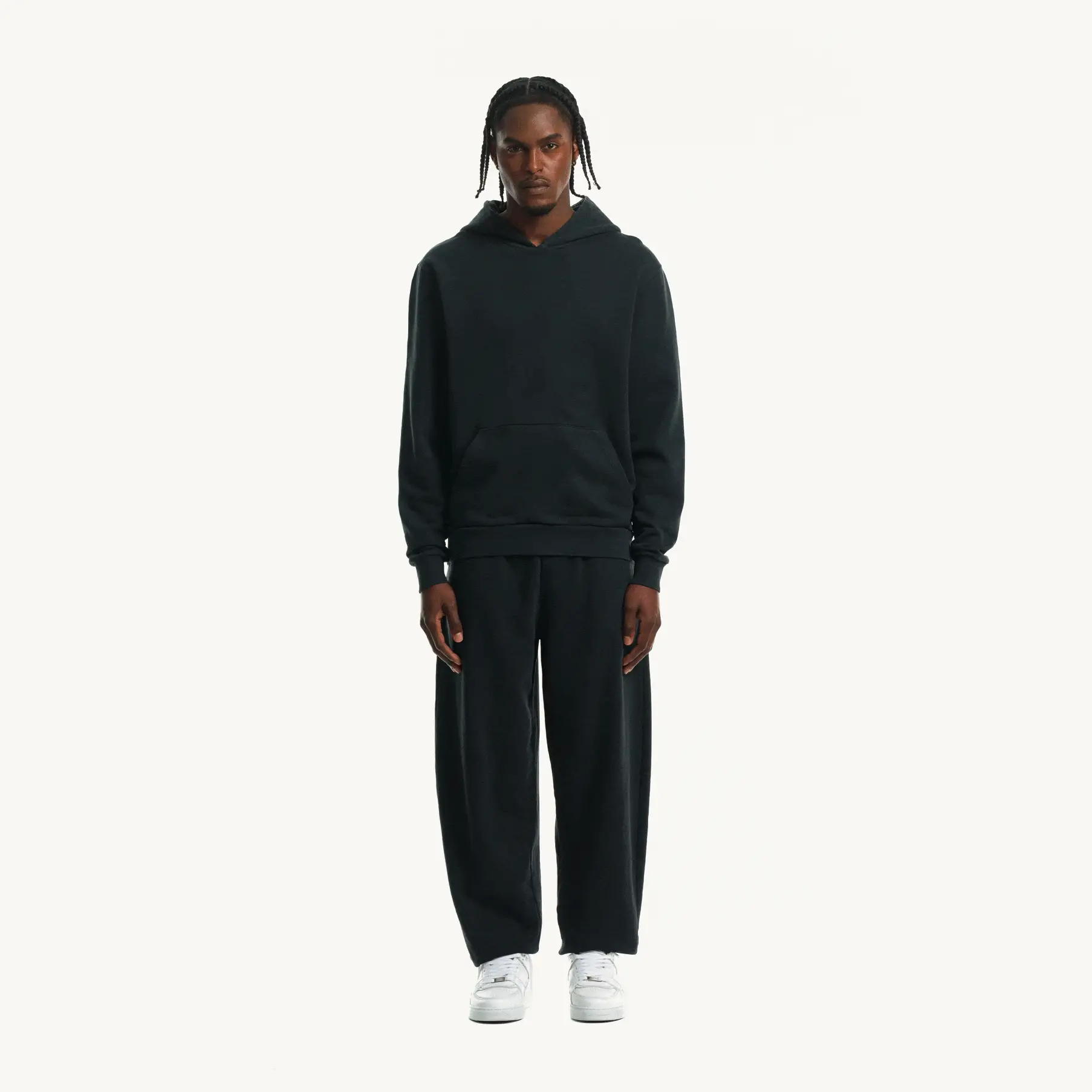 Vintage Black Regular Hoodie. - Image 3