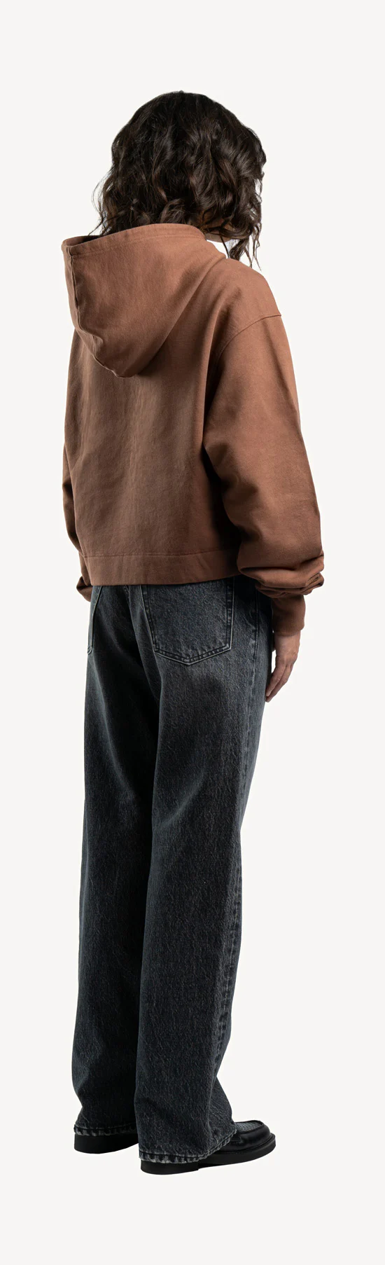 Vintage Brown Cropped Hoodie. - Image 5
