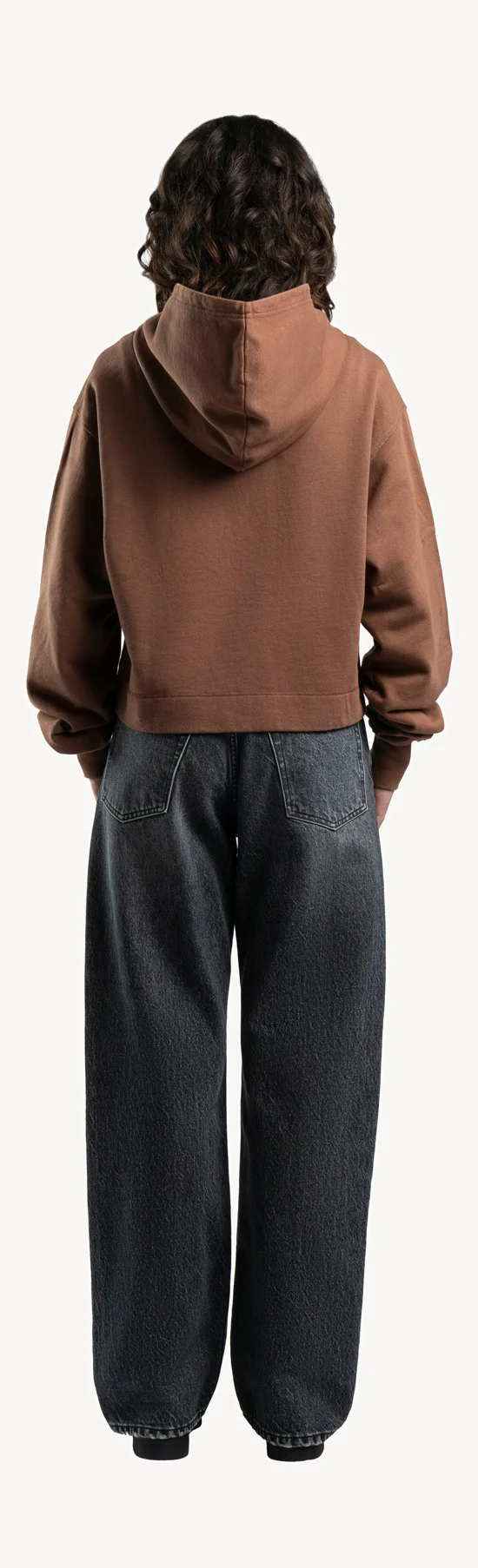 Vintage Brown Cropped Hoodie. - Image 6
