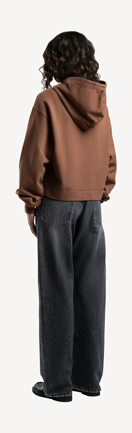 Vintage Brown Cropped Hoodie. - Image 7
