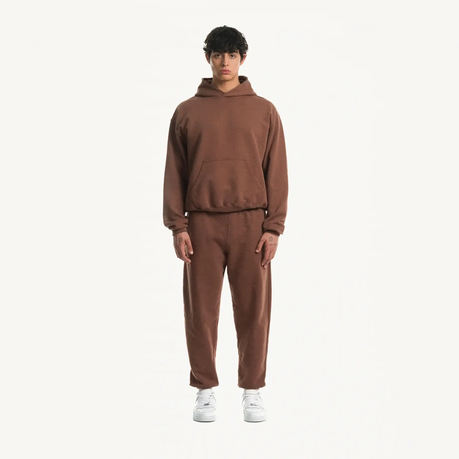 Vintage Brown Oversized Hoodie. - Image 3