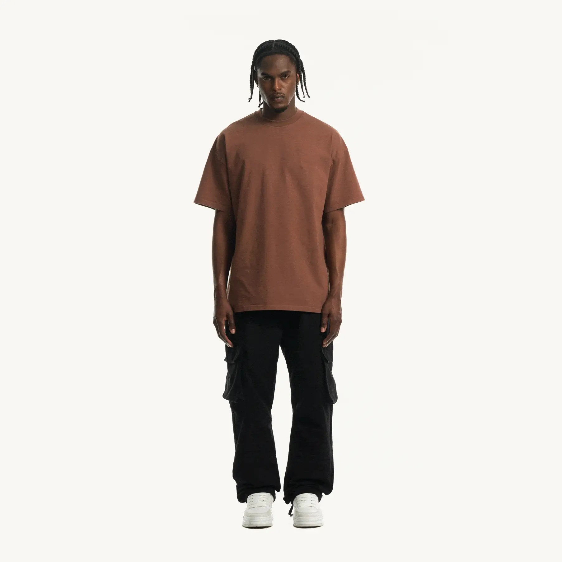 Vintage Brown Oversized Tee. - Image 3