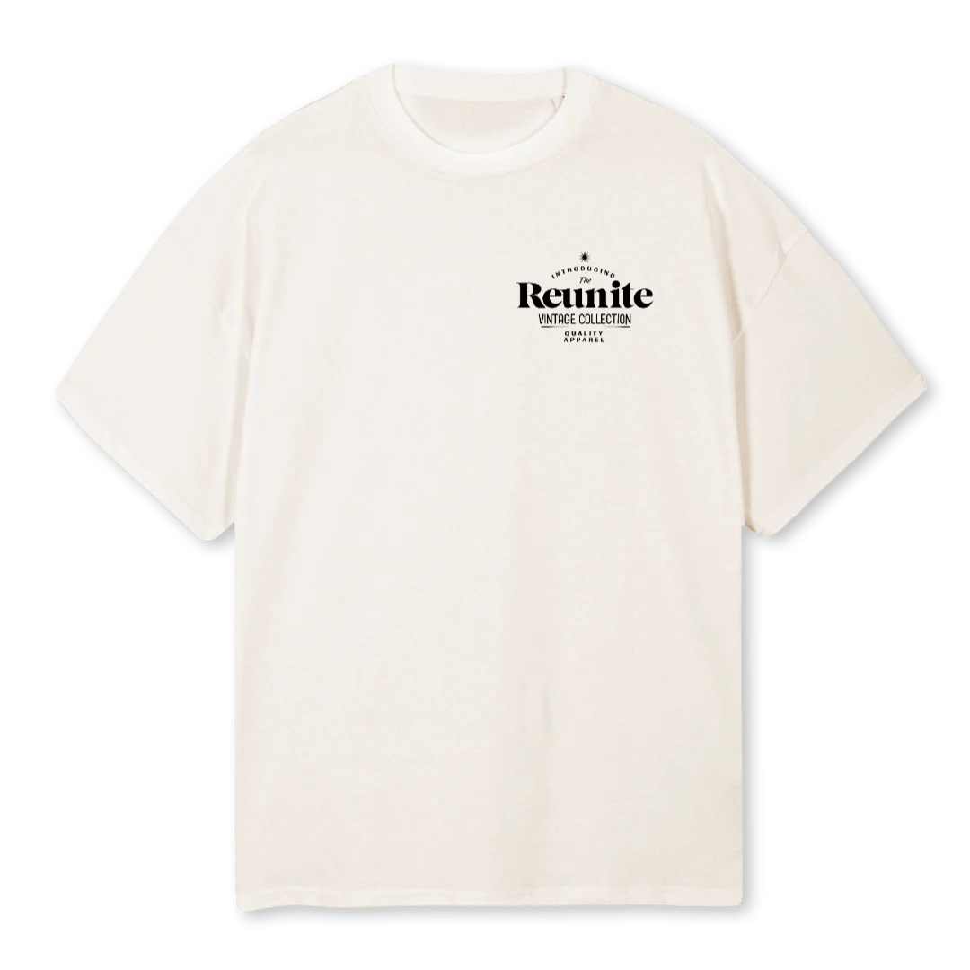 VINTAGE COLLECTION Vintage White Oversized Tee.