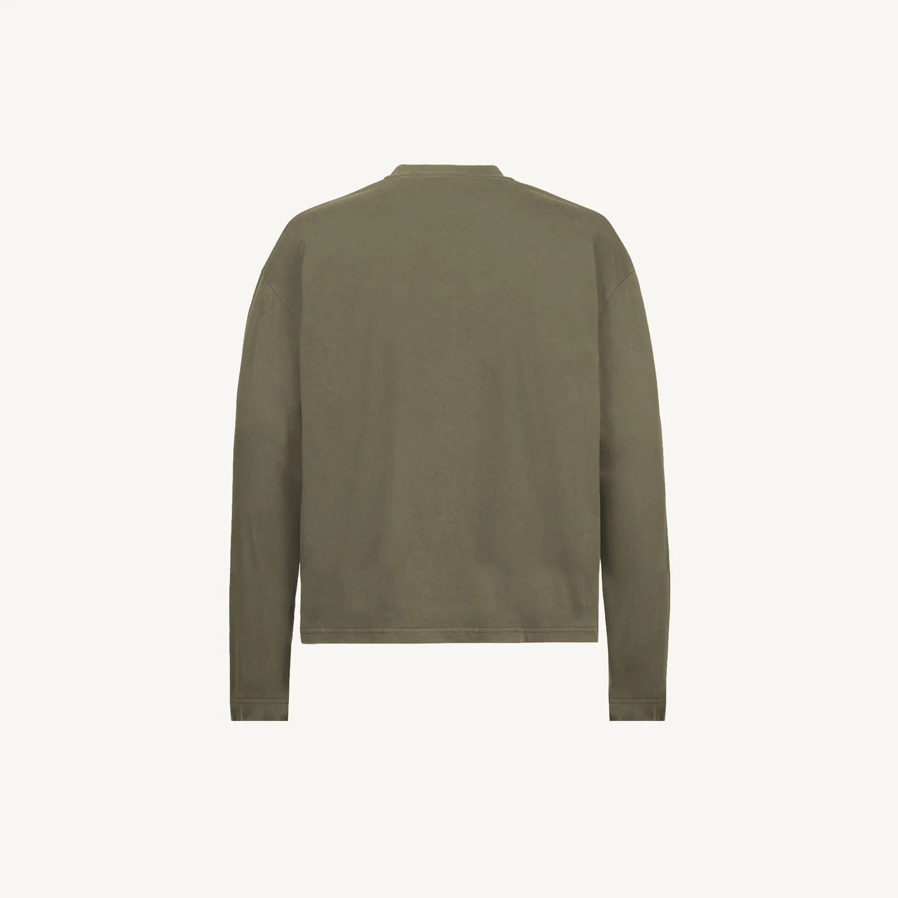 Vintage Olive Oversized Boxy LS Tee. - Image 10