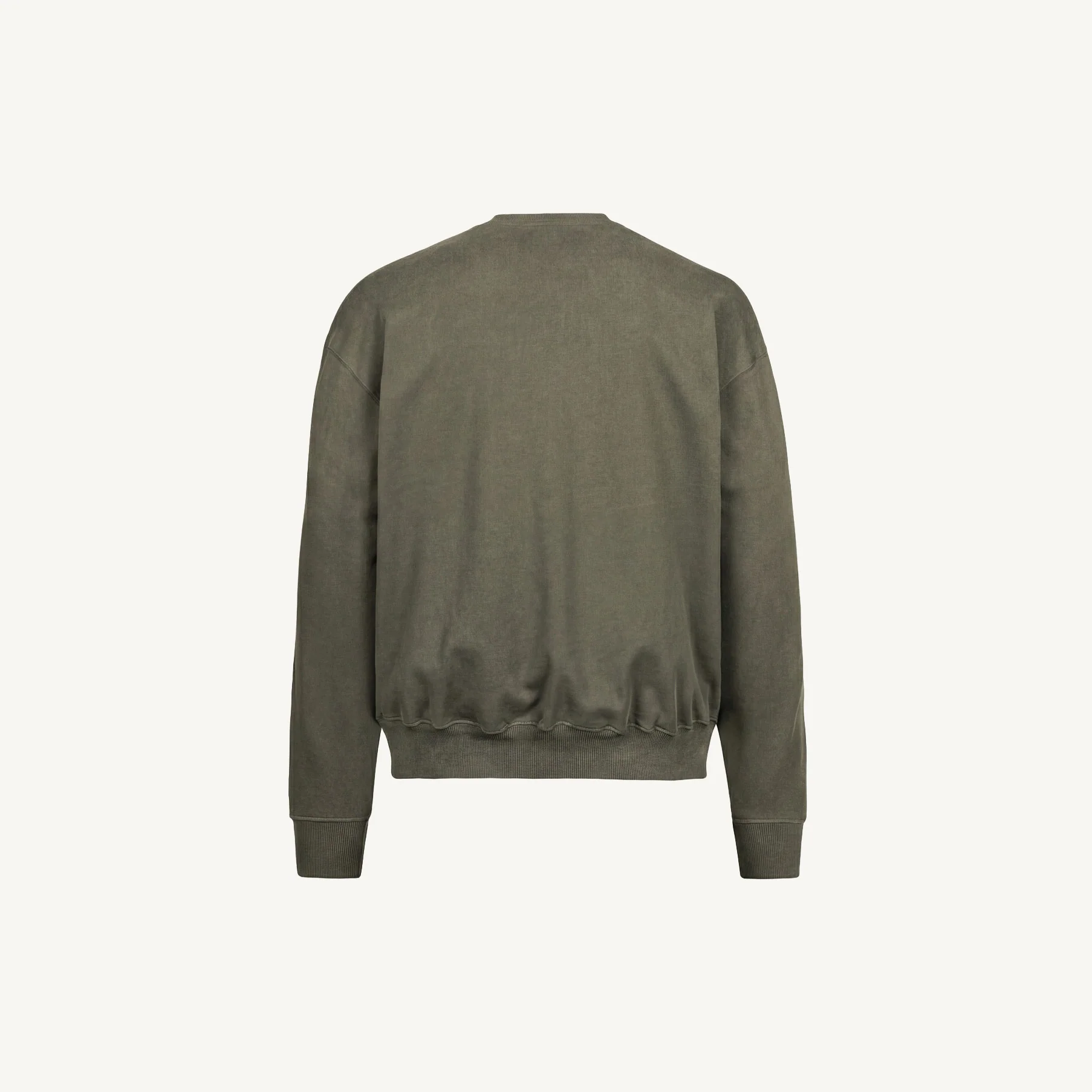 Vintage Olive Oversized Crewneck Sweater. - Image 10