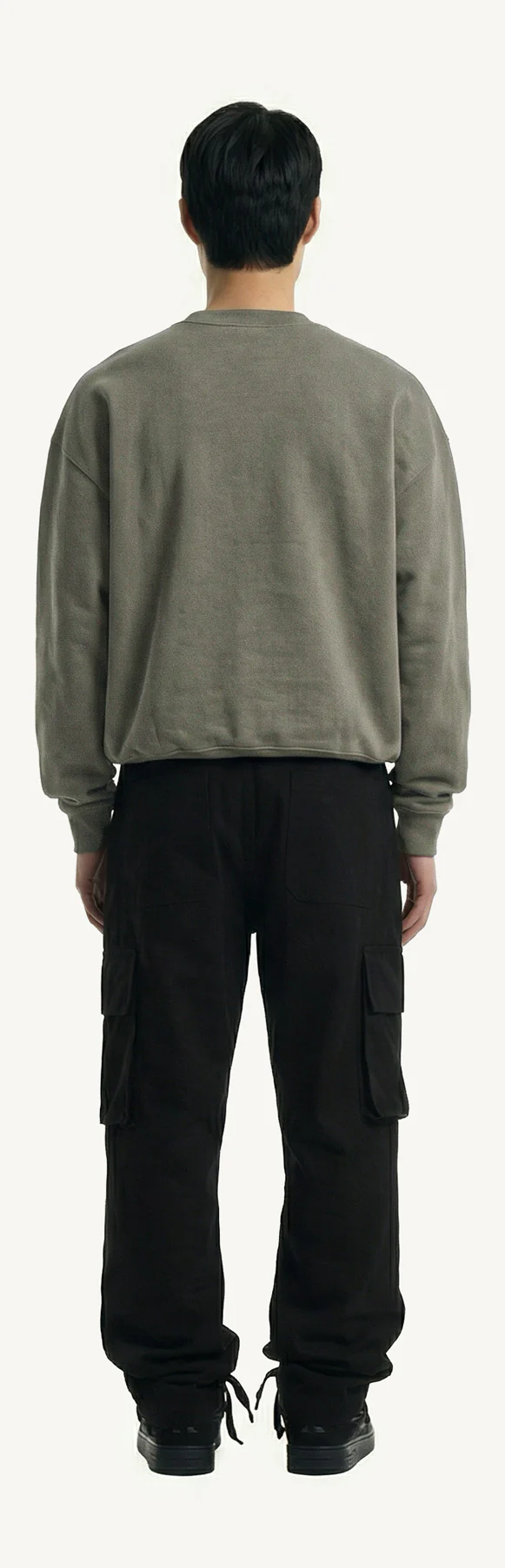 Vintage Olive Oversized Crewneck Sweater. - Image 6