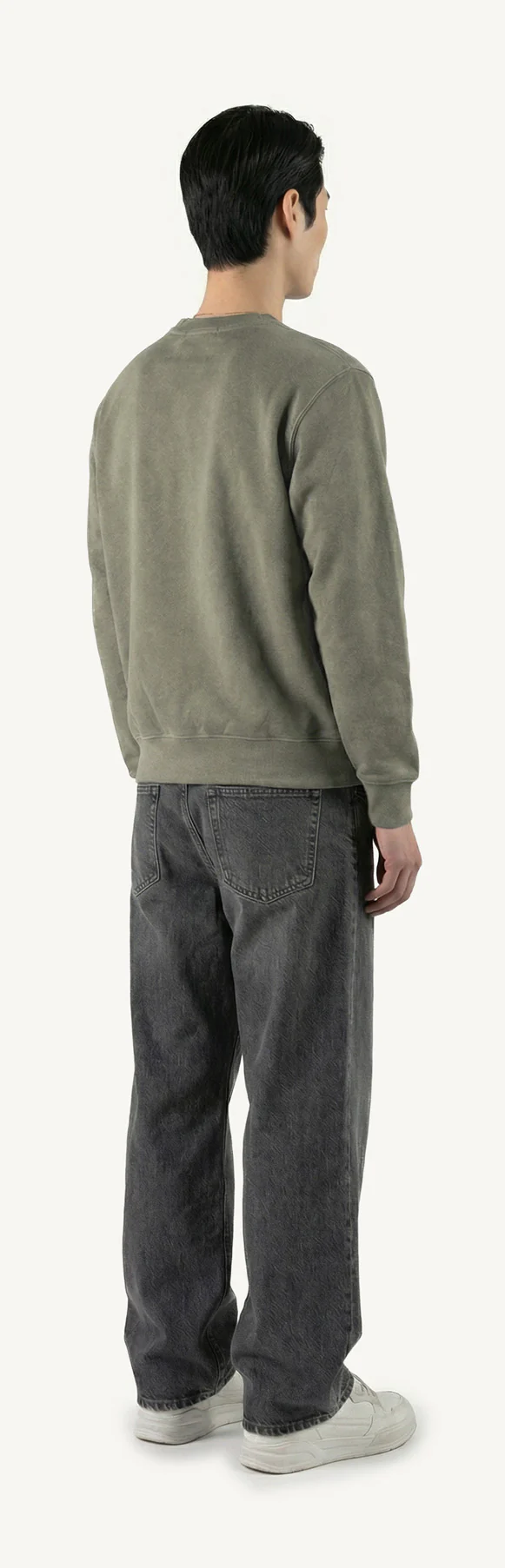 Vintage Olive Regular Crewneck Sweater. - Image 5
