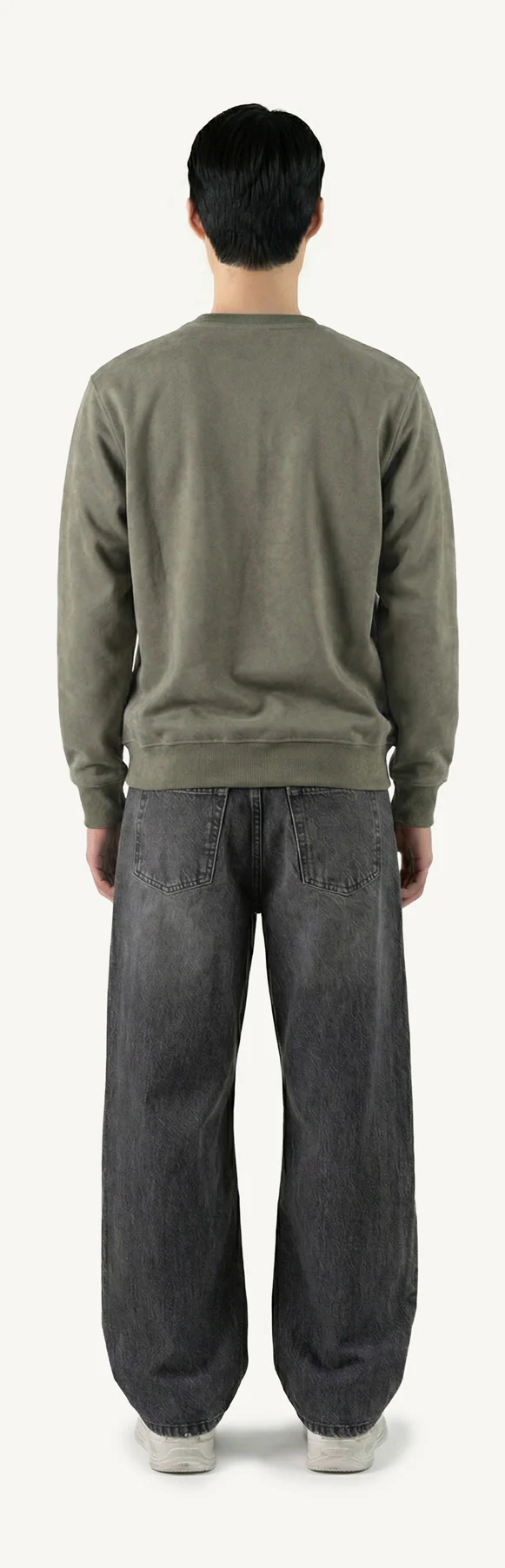 Vintage Olive Regular Crewneck Sweater. - Image 6