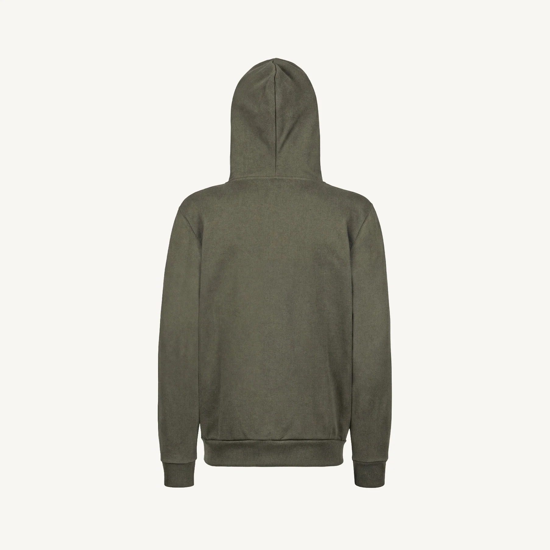 Vintage Olive Regular Zipped Hoodie. - Image 10