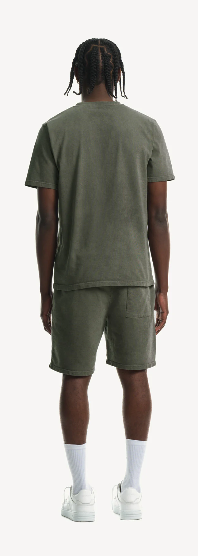 Vintage Olive Relaxed Sweatshorts. - Image 6