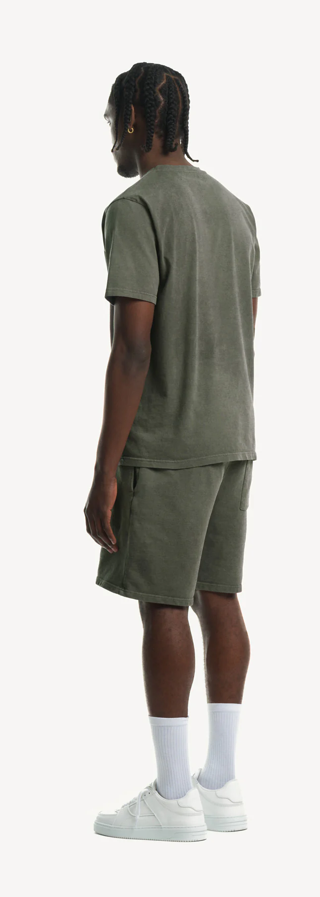 Vintage Olive Relaxed Sweatshorts. - Image 7
