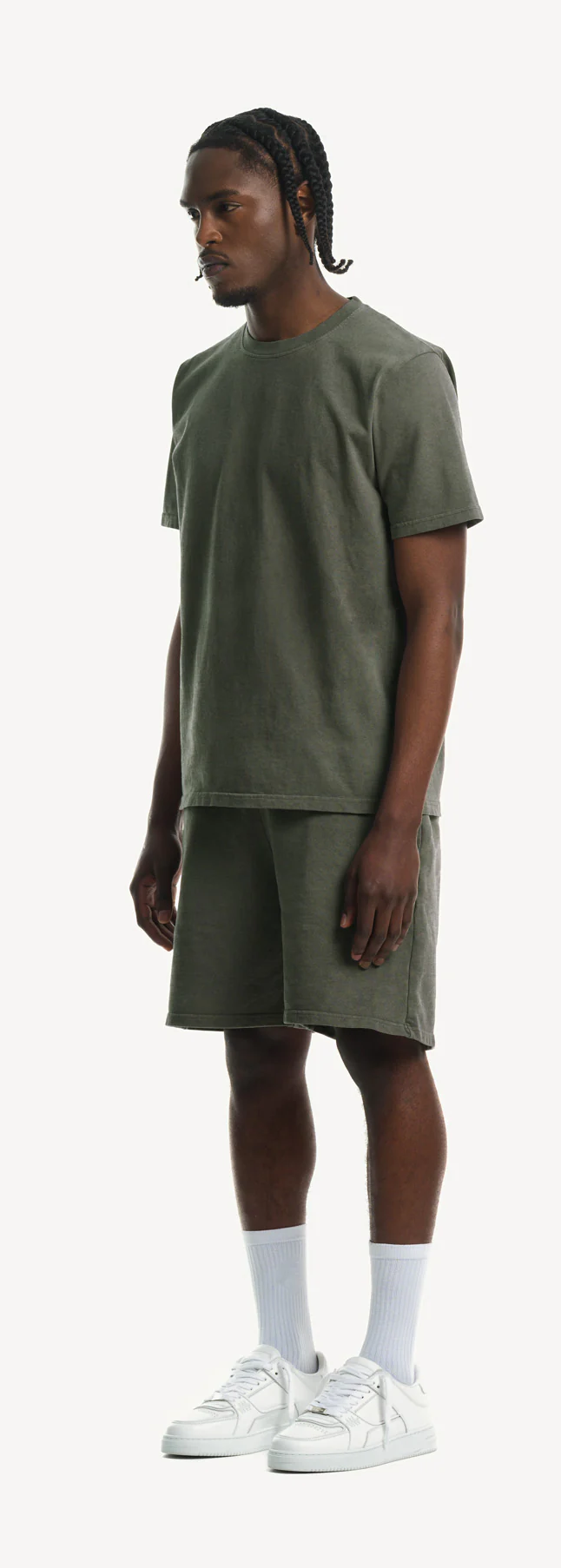 Vintage Olive Relaxed Sweatshorts. - Image 9