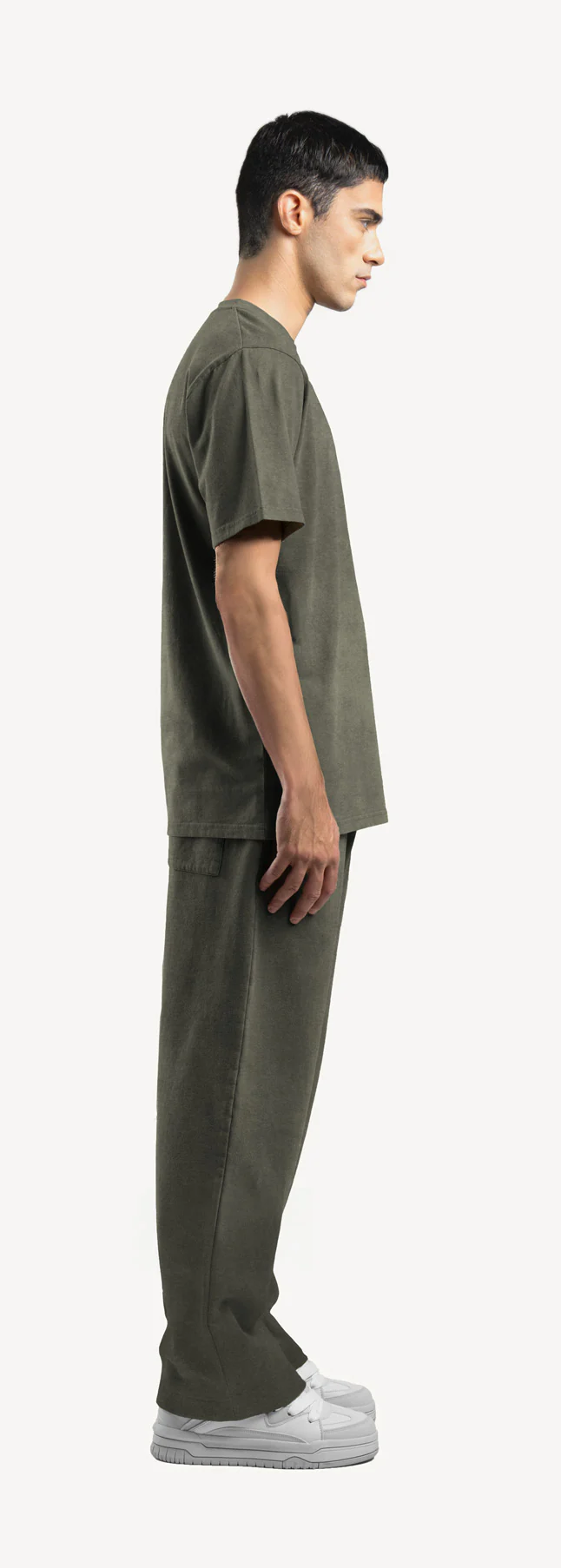 Vintage Olive Straight-Leg Relaxed Sweatpants. - Image 4