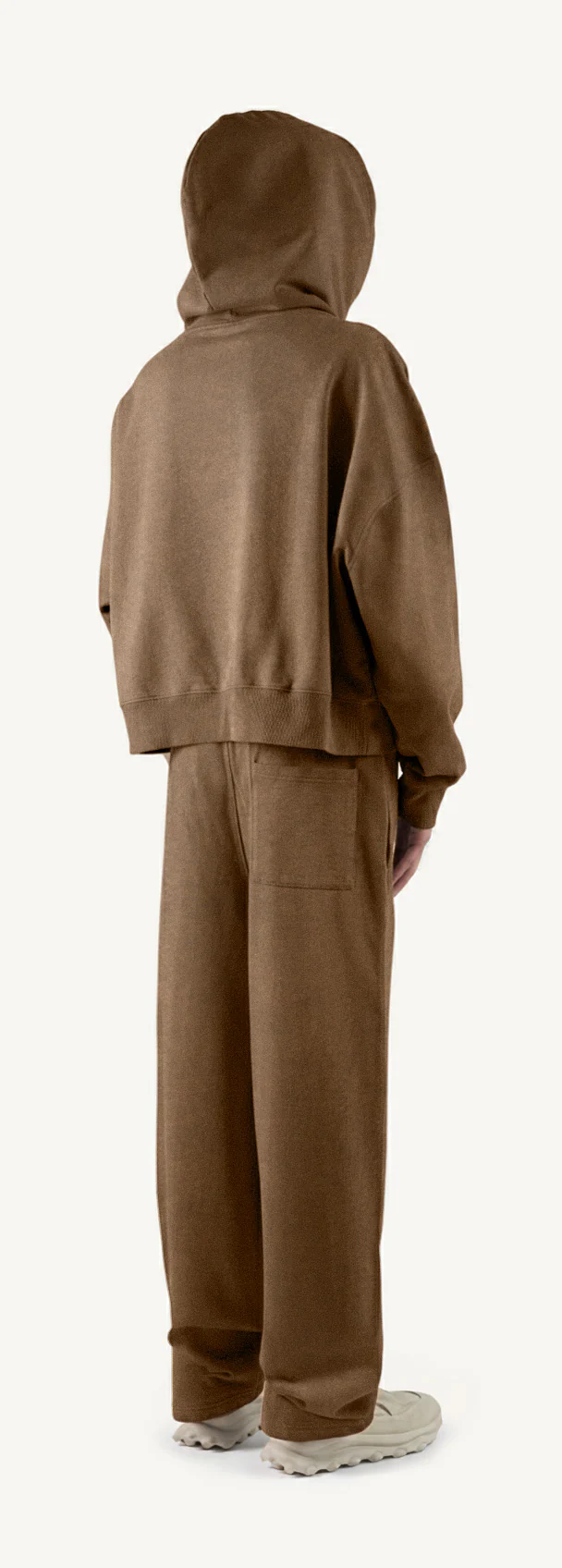 Vintage Tan Oversized Boxy Hoodie. - Image 5