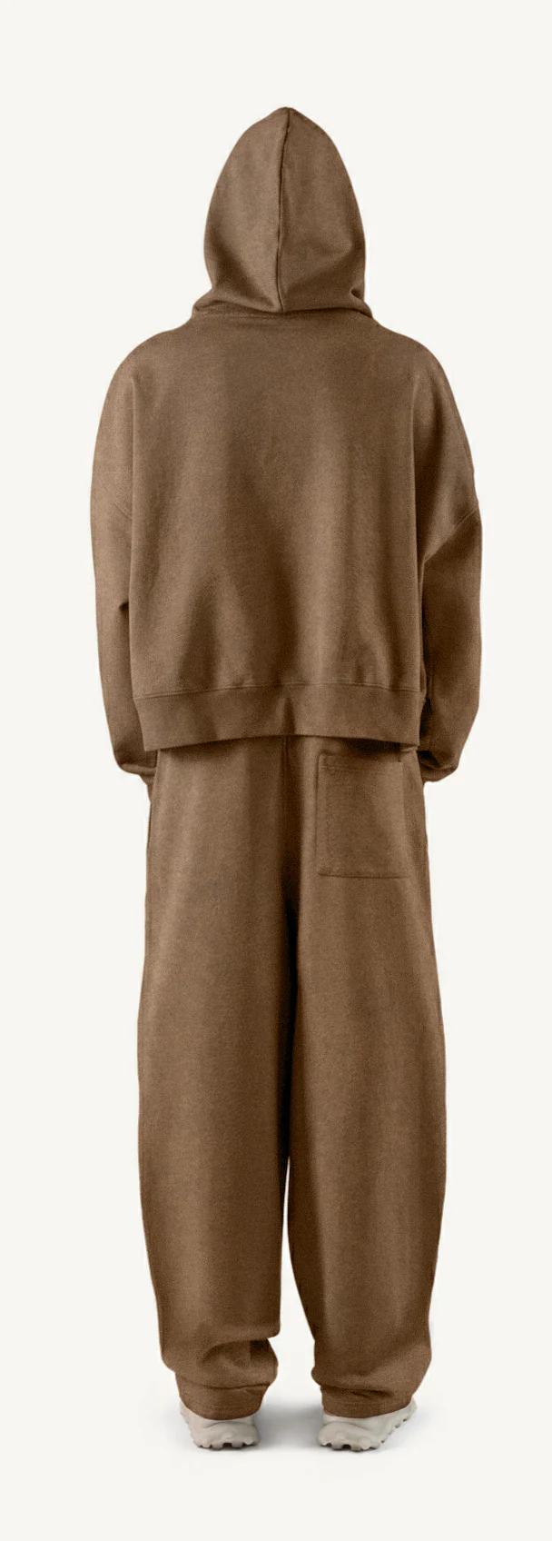 Vintage Tan Oversized Boxy Hoodie. - Image 6