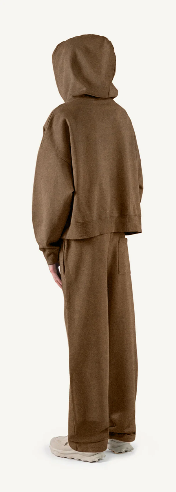 Vintage Tan Oversized Boxy Hoodie. - Image 7