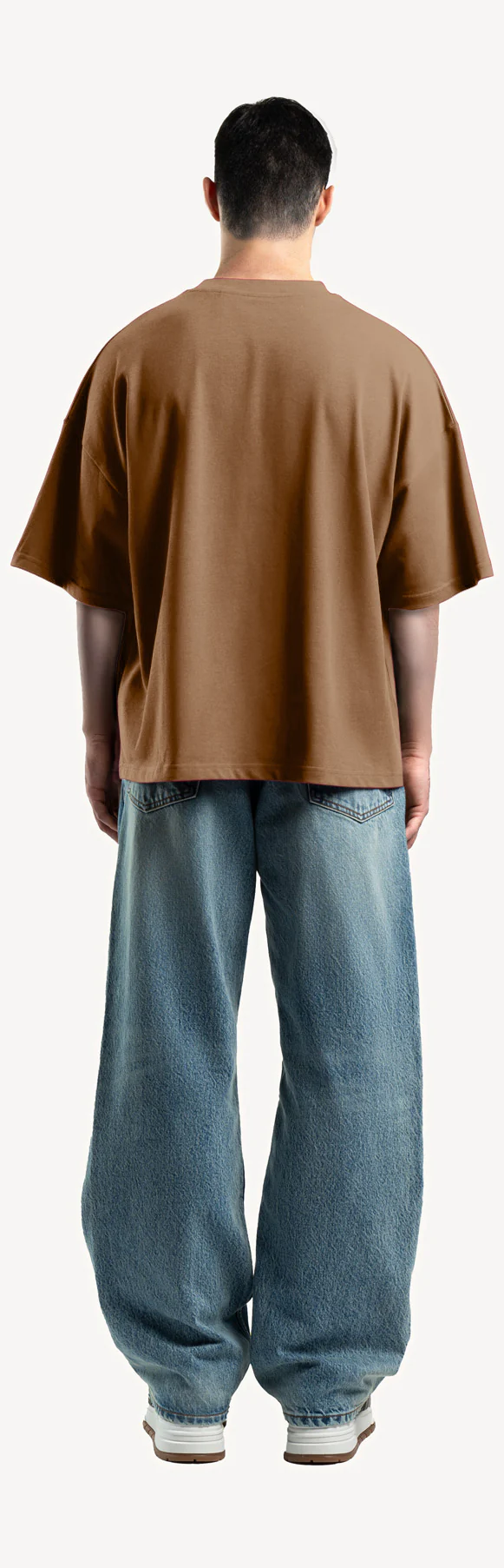 Vintage Tan Oversized Boxy Tee. - Image 6