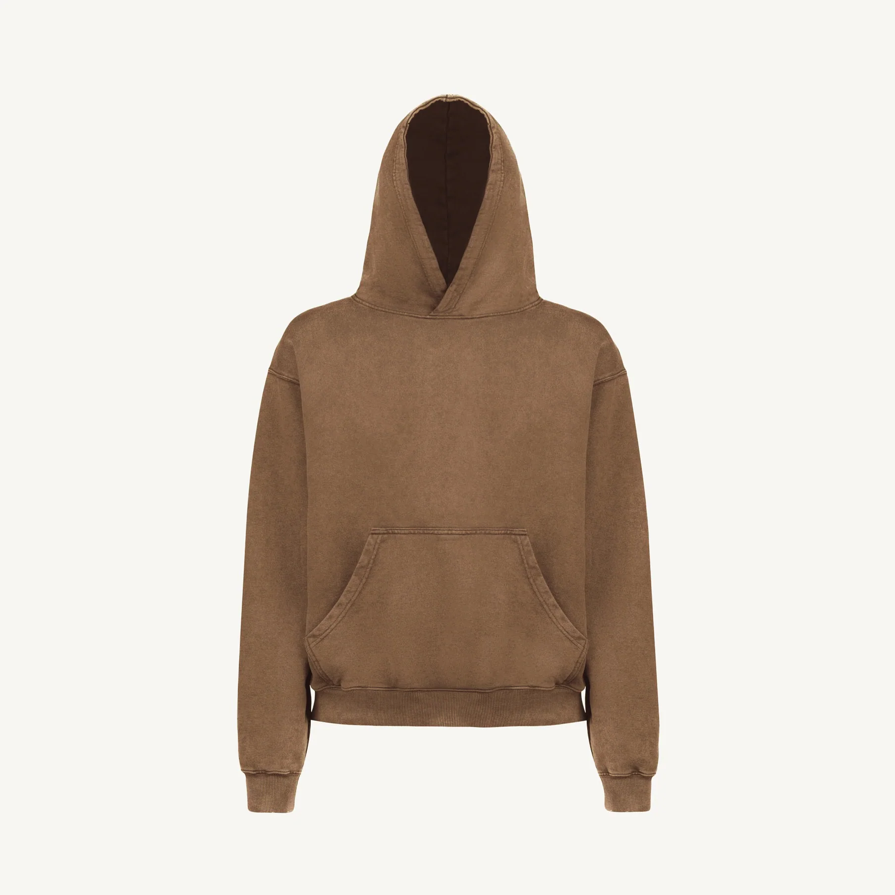 Vintage Tan Oversized Hoodie.