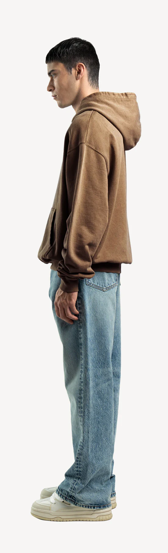 Vintage Tan Oversized Hoodie. - Image 8