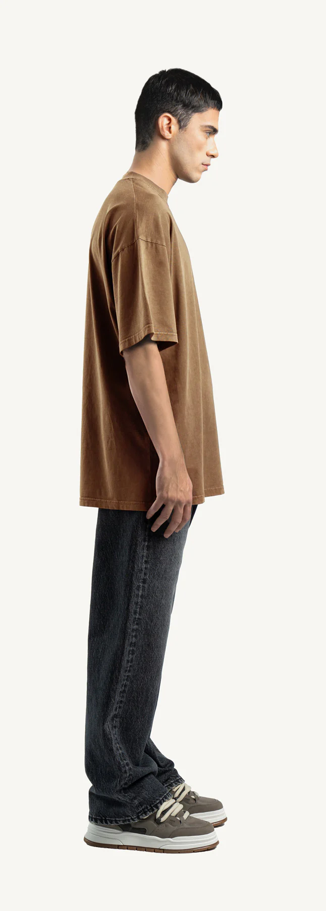 Vintage Tan Oversized Tee. - Image 4
