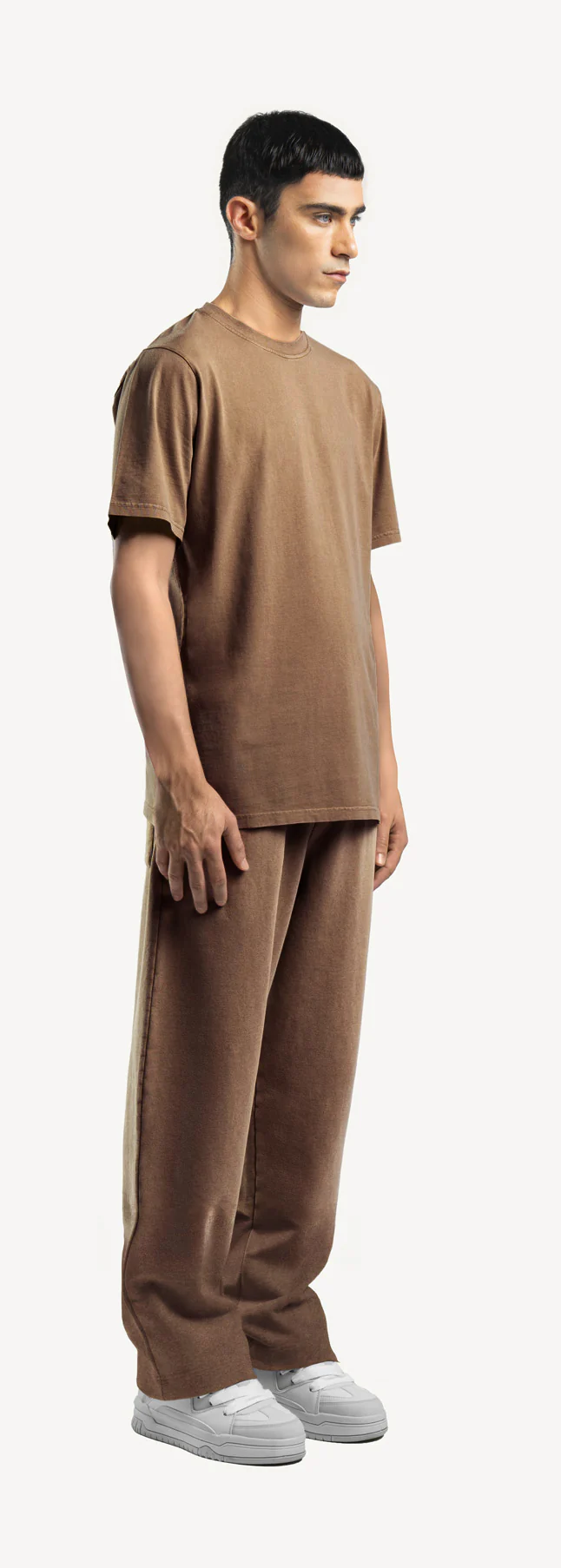Vintage Tan Straight-Leg Relaxed Sweatpants. - Image 3