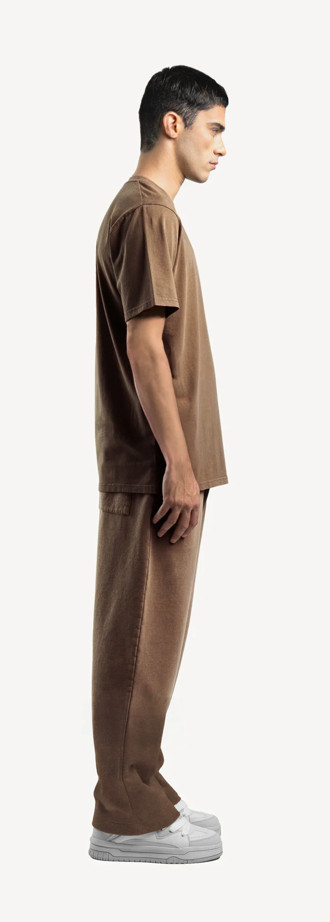 Vintage Tan Straight-Leg Relaxed Sweatpants. - Image 4