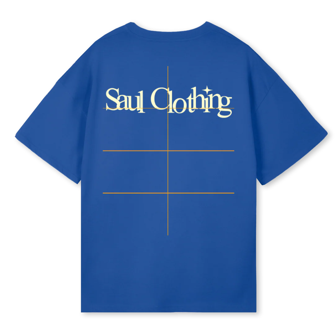 VINTAGE VLU Cobalt Blue Oversized Tee. - Image 2