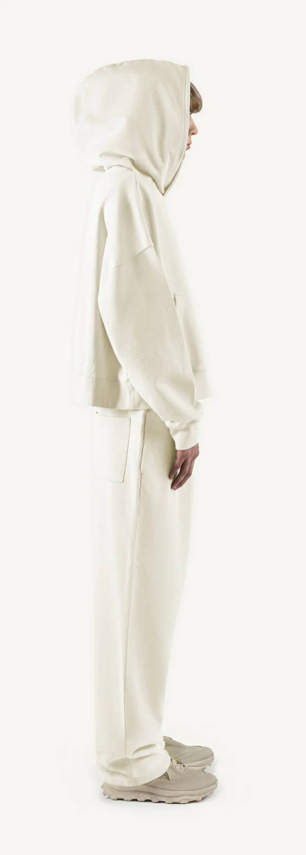 Vintage White Oversized Boxy Hoodie. - Image 4