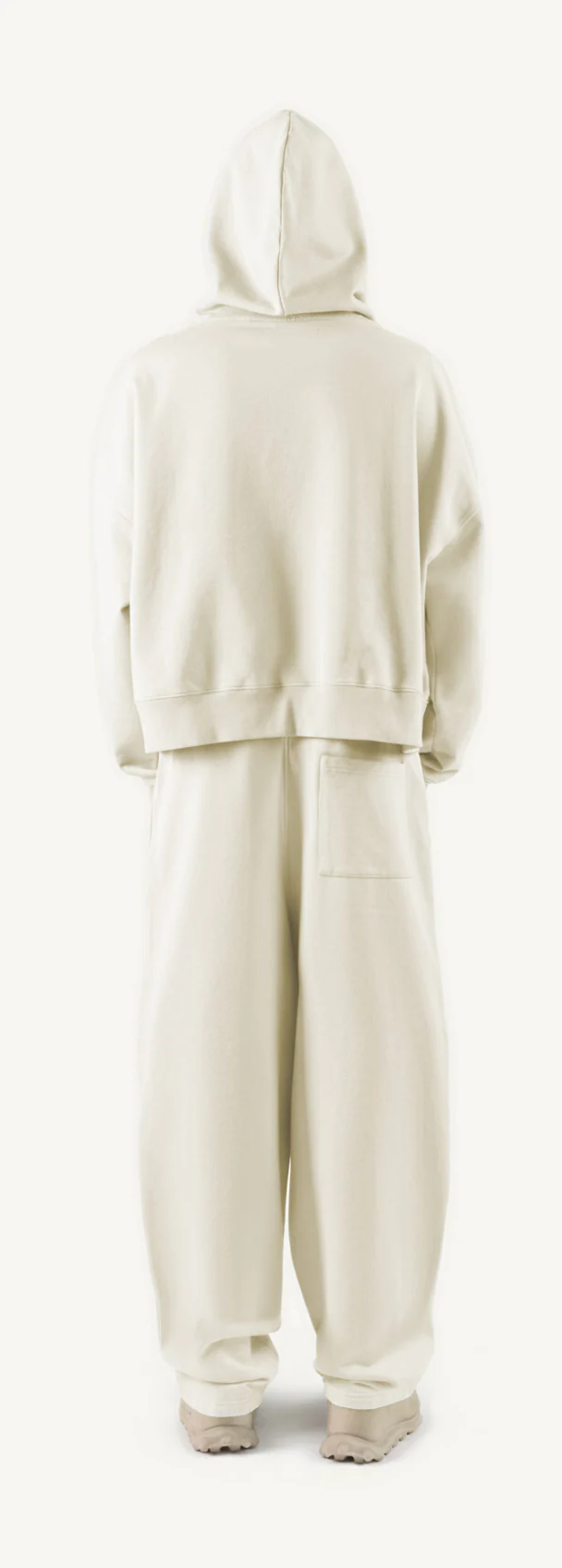 Vintage White Oversized Boxy Hoodie. - Image 6