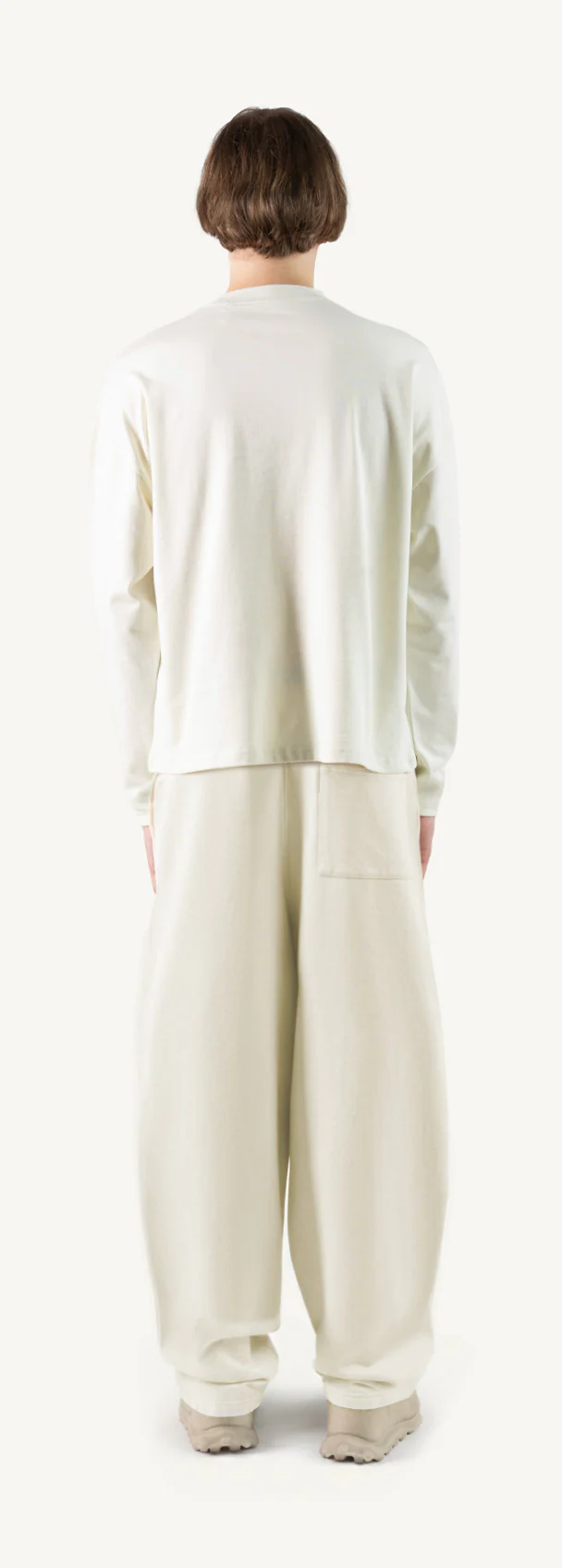 Vintage White Oversized Boxy LS Tee. - Image 6