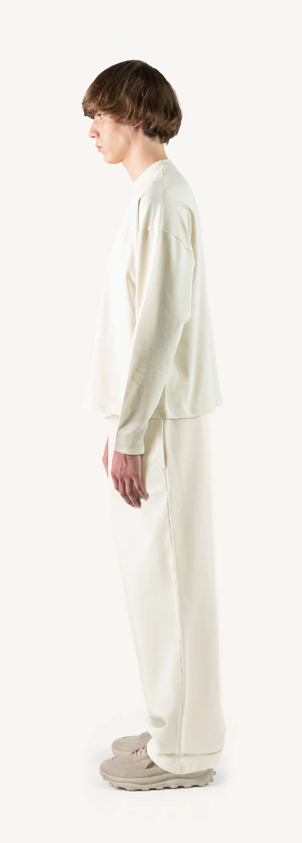 Vintage White Oversized Boxy LS Tee. - Image 8