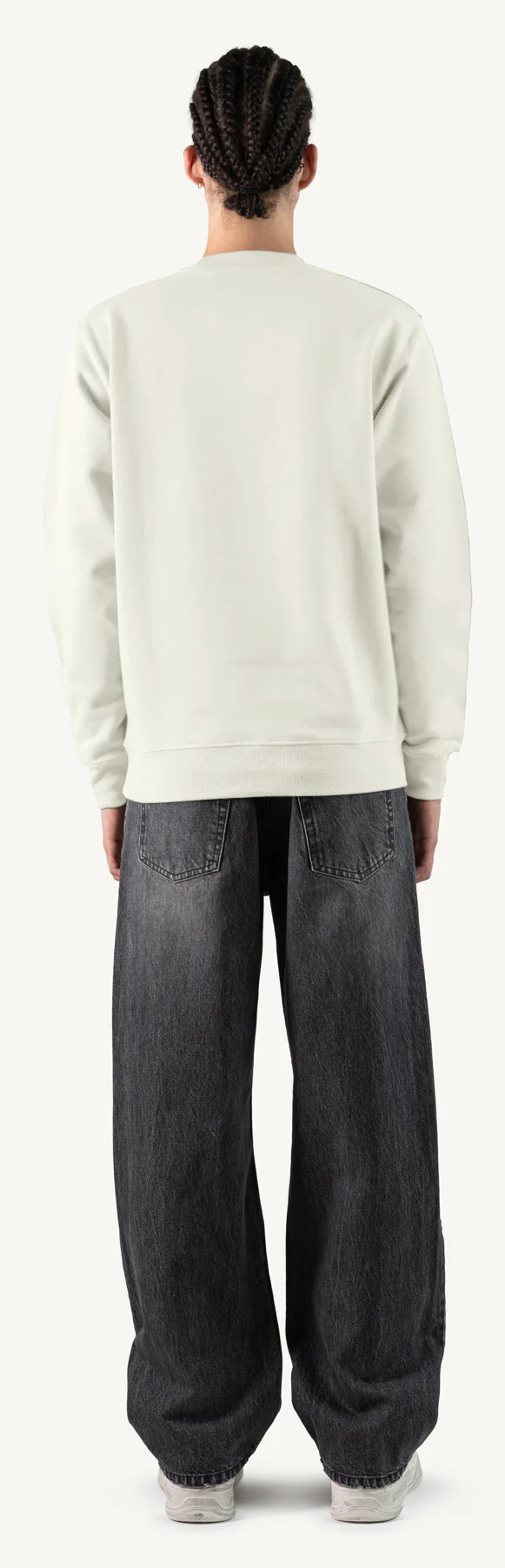 Vintage White Regular Crewneck Sweater. - Image 6